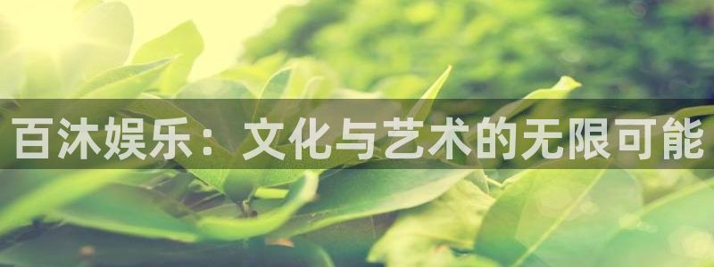 彩神vii官方：百沐娱乐：文化与艺术的无限可能